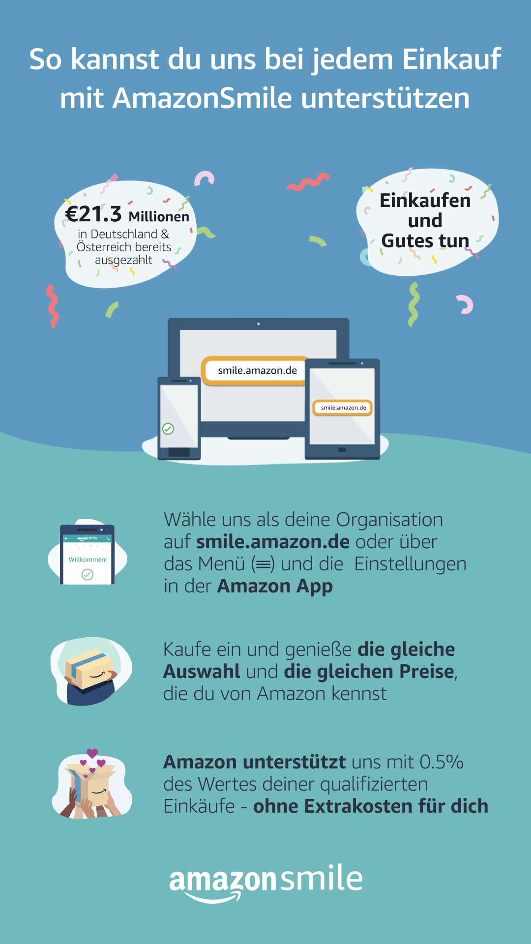 Den Berliner Mädchenchor beim Amazon-Einkauf unterstützen